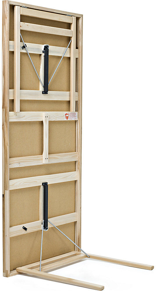 Klapptisch, Gestell Massivholz, Buche, BxT 1800 x 800 mm, Laminatplatte kaiserkraft