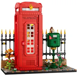 Reobrix 66609 Telefonzelle Klemmbausteine Retro Modell 1707 Teile