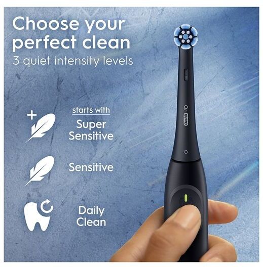 Oral-B iO2 Electric Toothbrush - Night Black & Calm Pink, Duo Pack