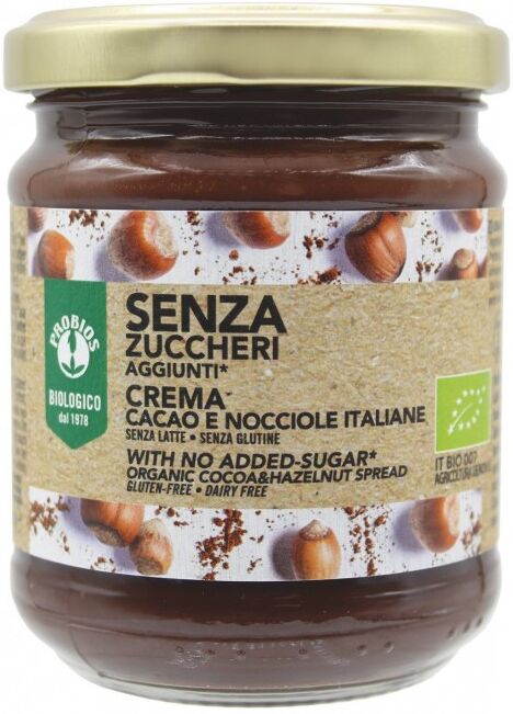 Probios Crema Spalmabile Cacao/nocciole Senza Zuccheri Aggiunti 200g