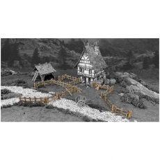 Battle Systems Tabletop Terrain - Wooden Fencing - englisch 293305