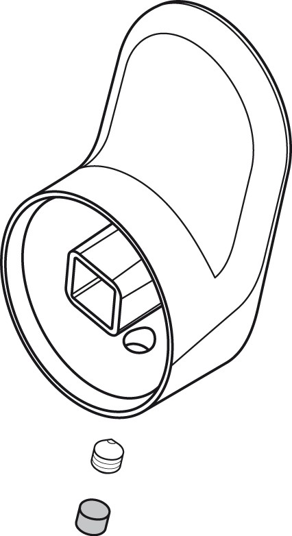 Ideal Standard Griff, komplett, 28er, A861068AA