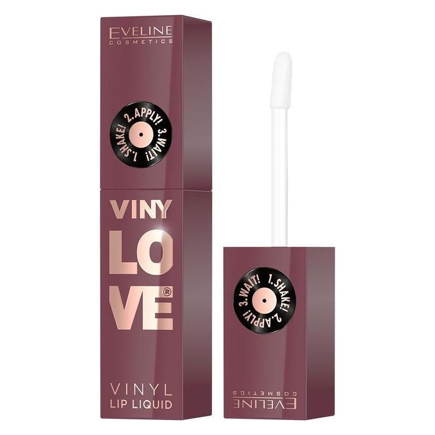 Eveline Vinylove Longlasting Liquid Lipstick With Vinyl Effect 08 Honey 4ml (Honey) (64851709)
