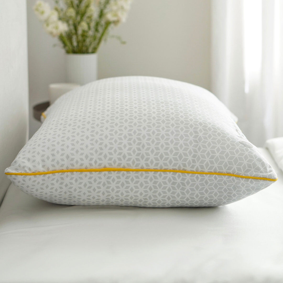 Brightr Stella Hybrid Adjustable Pillow Soft Medium White/Gray 50x75cm