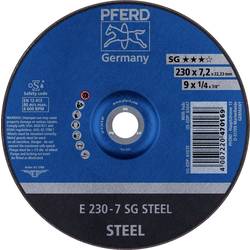 PFERD TOOLS 62223626 E 230-7 SG STEEL Schruppscheibe gekröpft Durchmesser 230 mm Bohrungs-Ø 22.23 mm Stahl 10 St.