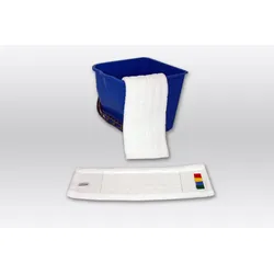 Mega Clean Wischmop Pro - PREMIUM Microfaser Bezug 40cm langfloorig