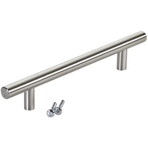 SO-TECH Möbelgriffe G17, silber, aus Edelstahl, 128 mm Lochabstand, Relinggriff, modern, 1 Stück