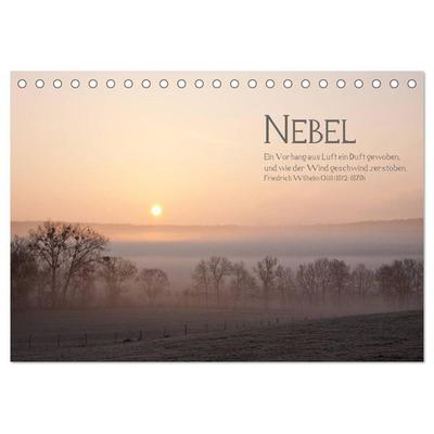 NEBEL (Tischkalender 2026 DIN A5 quer), CALVENDO Monatskalender