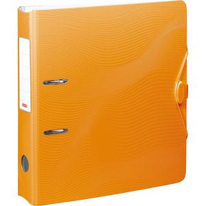 Brunnen Ordner 102043740 Wave, PP, A4, 7cm, Kunststoffordner, mit Innentasche, orange