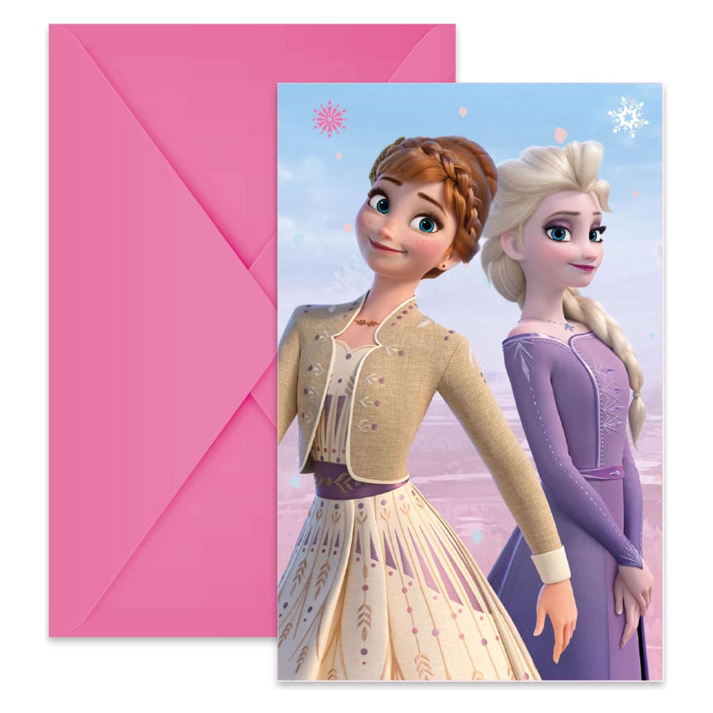 Decorata Party Invitations Reine Des Neiges (6 Stk.) (94057)