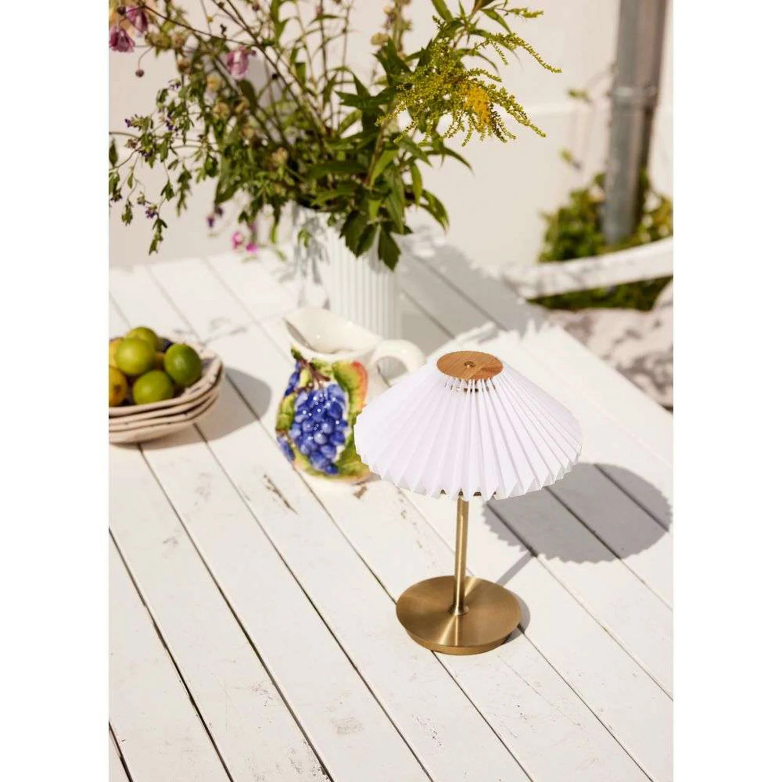 Halo Design Paris To Go Tafellamp Clean White/Antique - Metaal