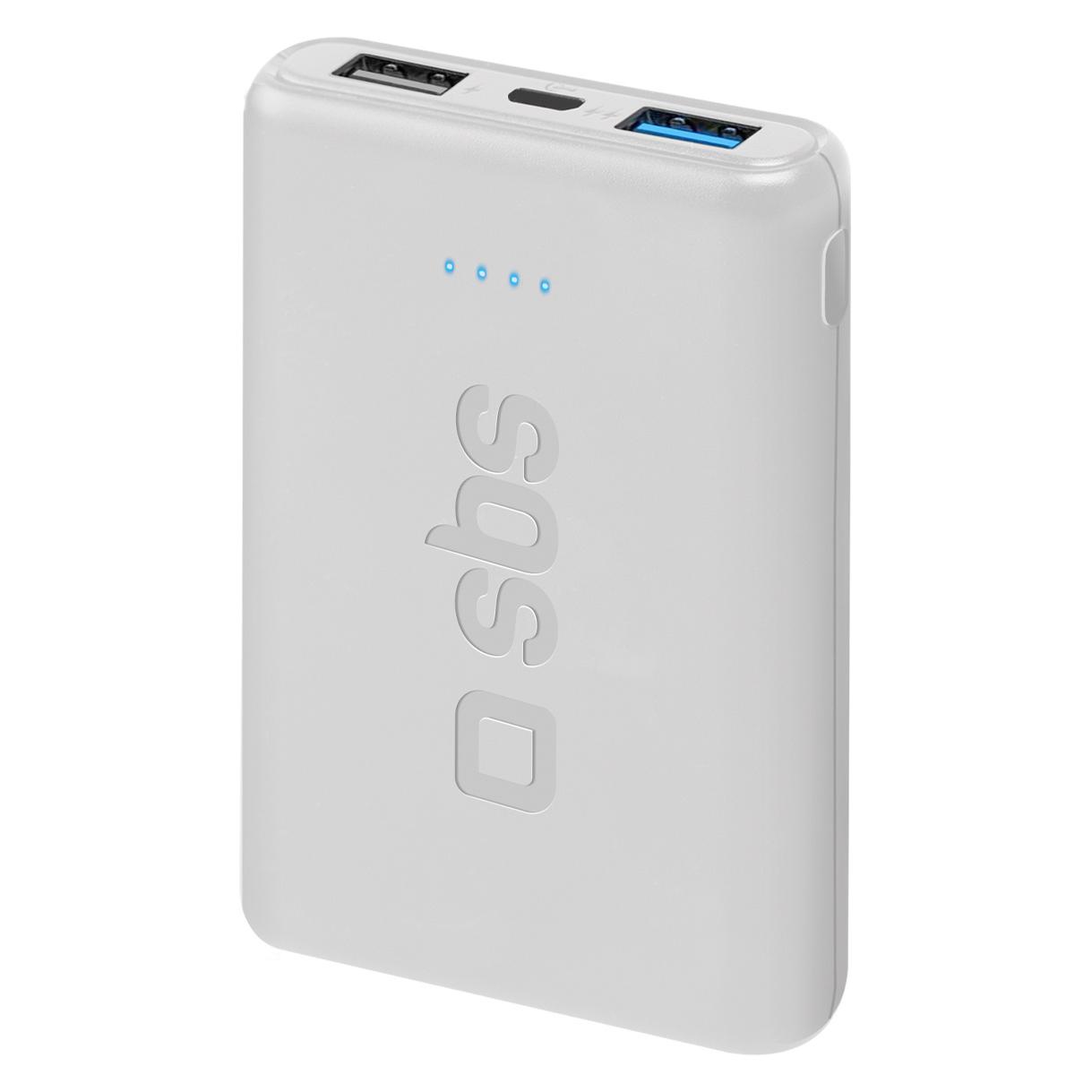 SBS Pocket Power Bank 5000 mAh (5000 mAh, 18.50 Wh) (TEBB5000POCW)