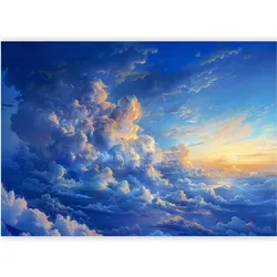 Artgeist, Tapete, Fototapete - When the Sky Becomes a Canvas: Artistic Creation of Nature in the Clouds (200 x 140 cm)