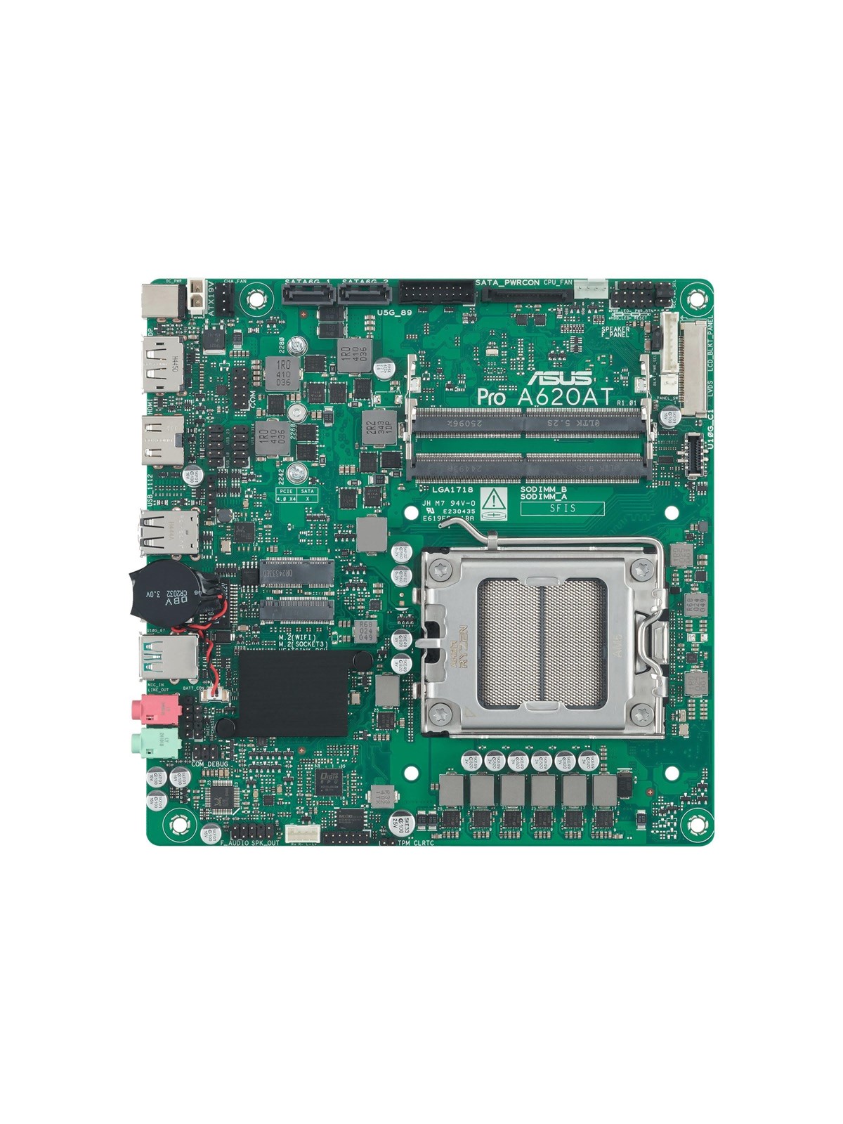 ASUS PRO A620AT-CSM Mainboard - AMD A620A - AMD AM5 - DDR5 RAM - Mini-ITX