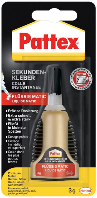 Pattex Colle cyanoacrylate Matic liquide 3g (PST2C)
