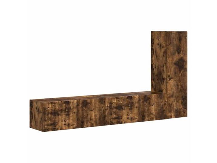 Kaorsrow TV-Schrank Set 3-teilig Hängeboard Geräucherte Eiche Optik Modernes 3-teiliges Wandschrank-System für Wohnzimmer und Schlafzimmer mit großzügigem Stauraum aus Holzwerkstoff.