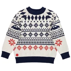 Volkswagen Kinder Pullover Strick Winter Unisex Weiß Größe 122 3B2084152B084 - 122