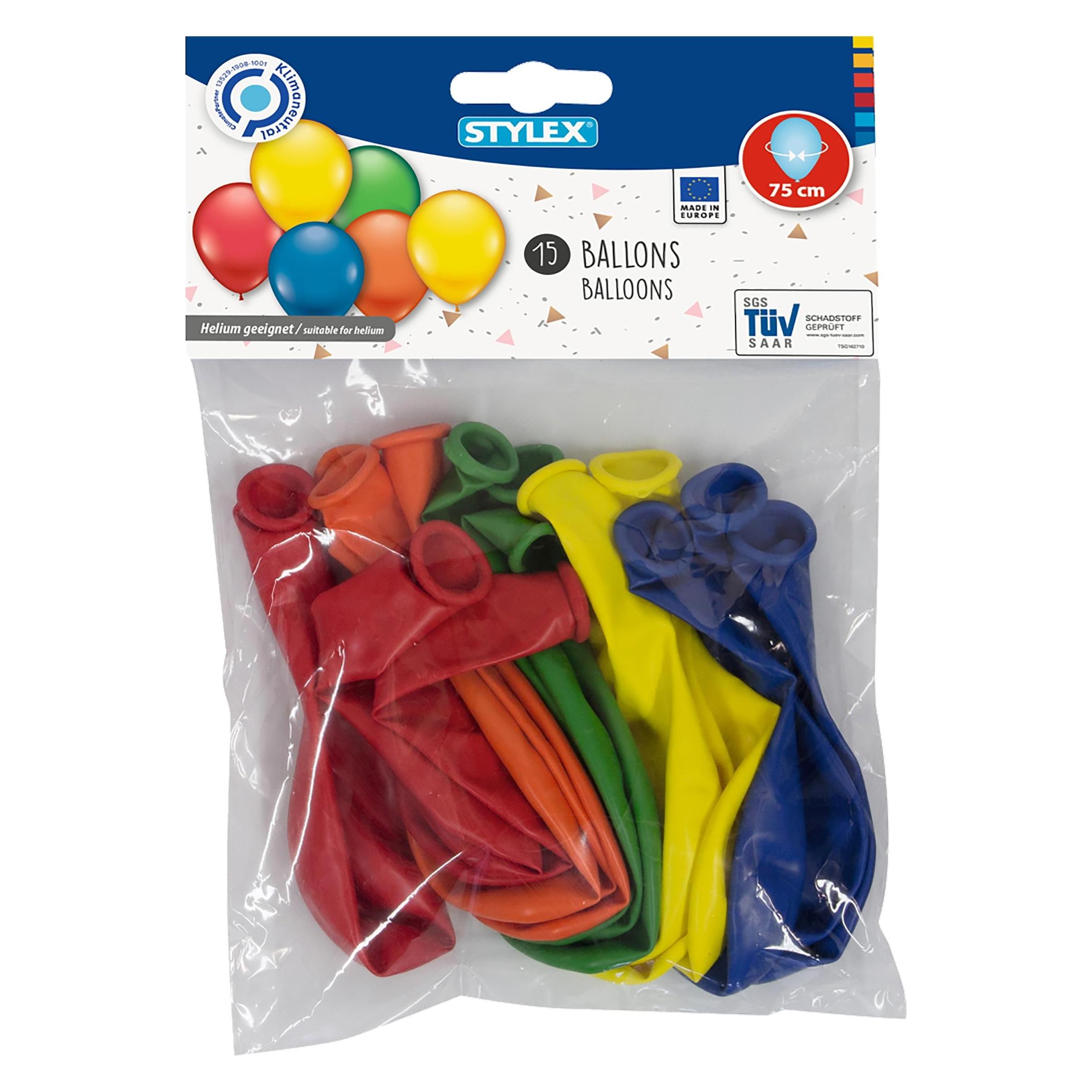 Stylex Helium Ballon 75cm 15st. (15x) (14820)