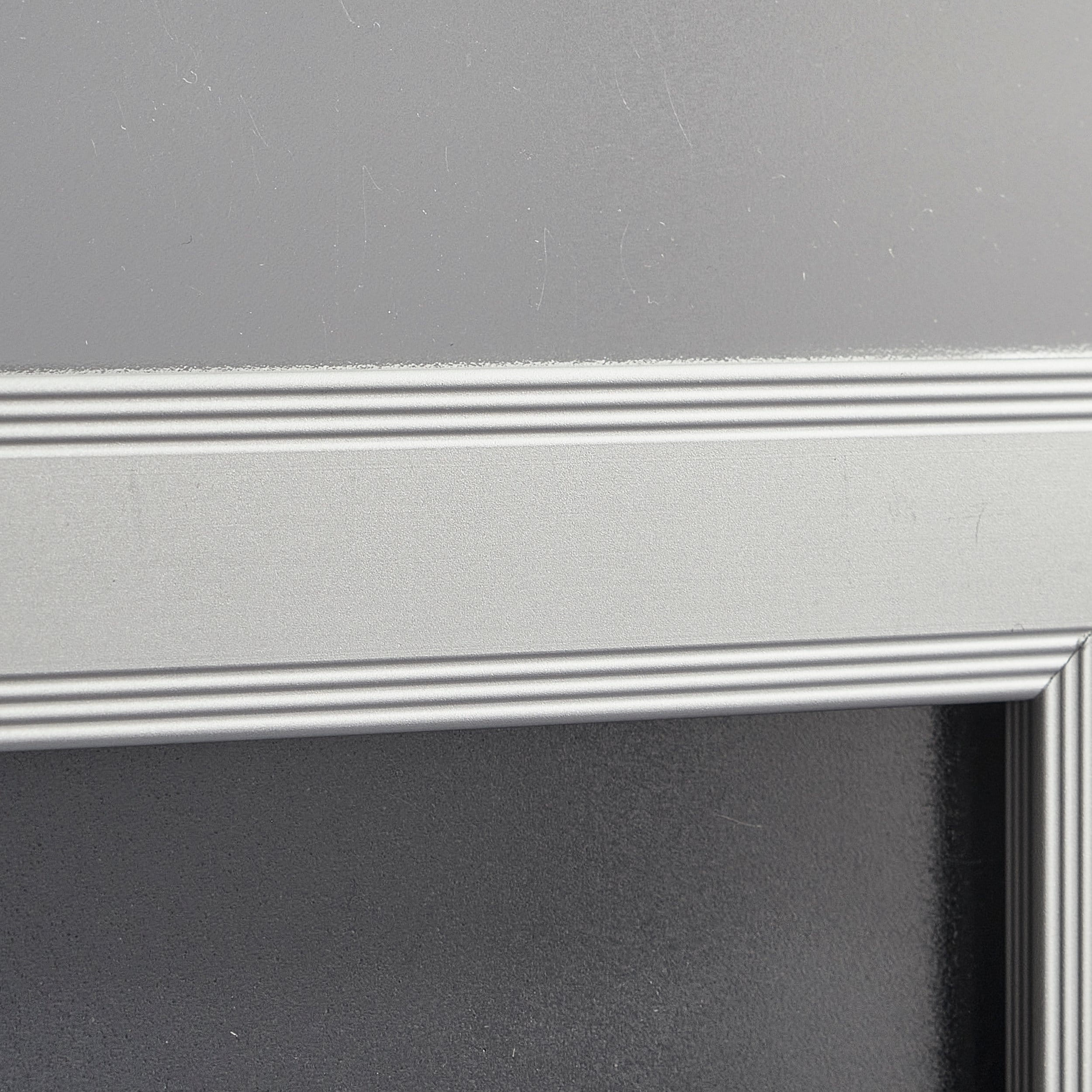 SPRINTIS Présentoir sur pied  double face A2, base ovale argent, aluminium