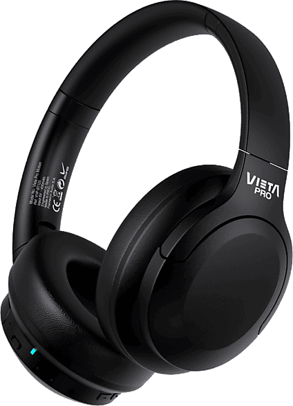 Auriculares inalámbricos - Vieta Pro Motion, Circumaurales, Bluetooth, 50 h Autonomía, Negro