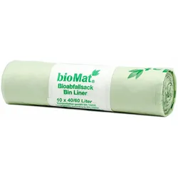 40x BIOMAT kompostierbare Bioabfallbeutel  40-60L 61x80cm