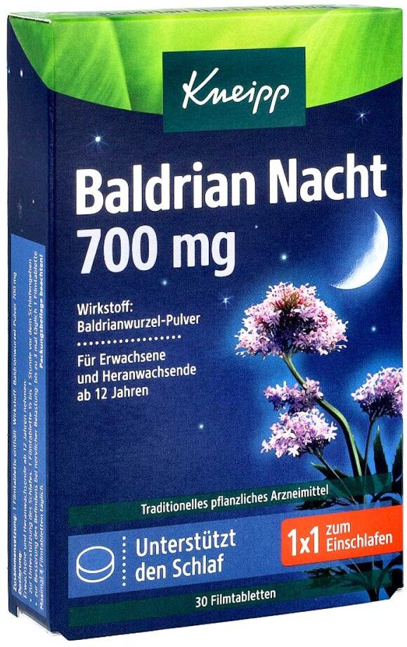 Kneipp Baldrian Nacht 700 Mg Filmtabletten 30stk