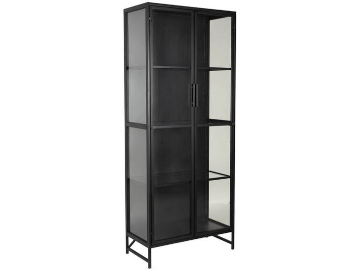 Trendmöbel24 Vitrine Vitrine Schrank ROB LARGE aus Metall im Vintage Style