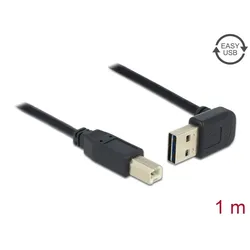 DELOCK Easy-USB-Kab.2.0 A(gewink. ob/un) St -> B-St 1.0m sw