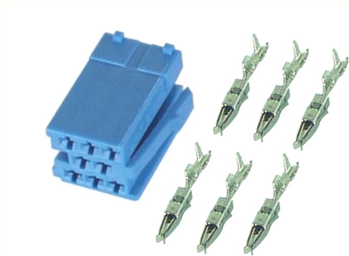 Phonocar Multistecker Mini Iso Blau (5stk.) 043332