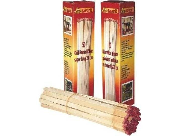 Favorit Streichhälzer 50 Stück extra lang\, Ofenanzünder\, Anzünder\, äkologisch
