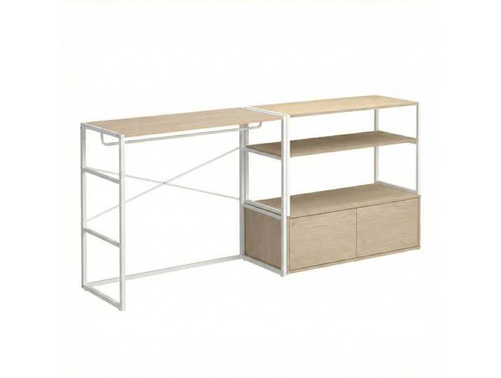 Lot de 2 portants vêtements sous combles modulables 200x85cm