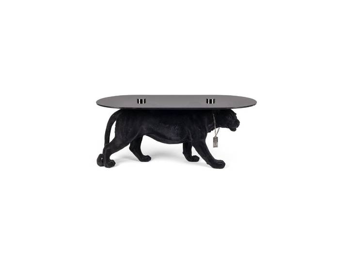 Table basse en résine noire Dope As Hell