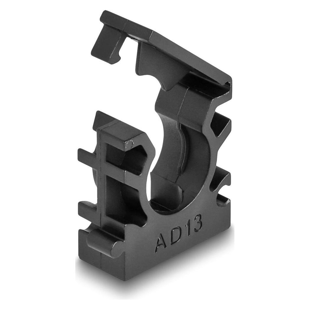 Delock Kabelschlauchhalter 13 mm, 8 Stück, Schwarz (Kabelschlauch, 3 cm) (60482)