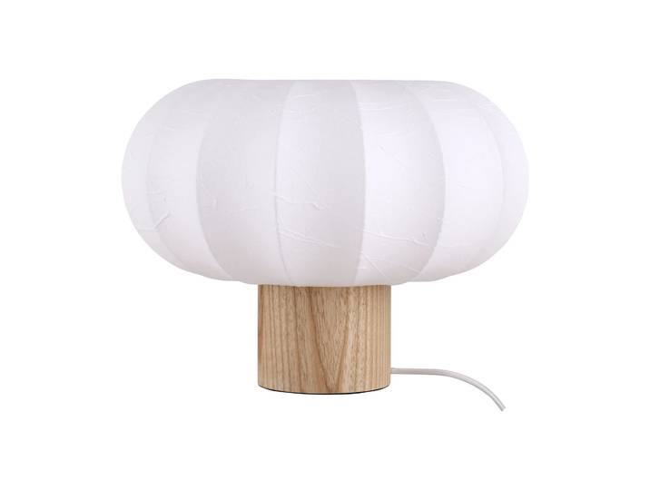 Watt & Veke Lunari Tischlampe White-Natur-Esche, Ø32x24 cm