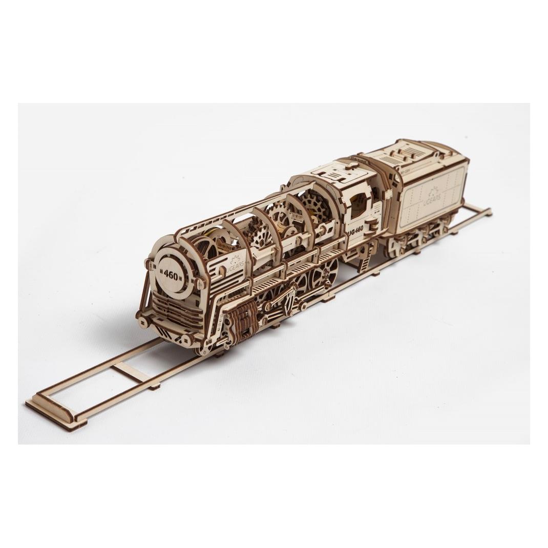 Ugears Dampflokomotive mit Schlepptender (70012)