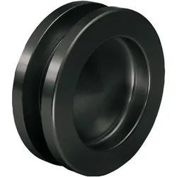 Kws, Möbelgriff, Muschelgriff 5252 Aluminium schwarz matt beschichtet Einlass-Ø 50 mm