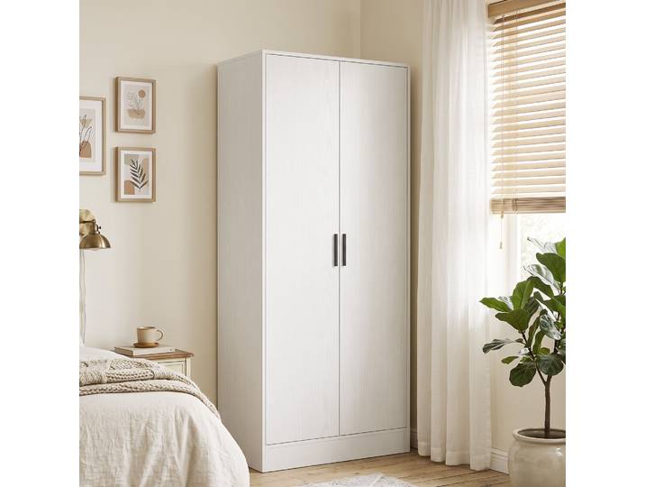 HOMCOM Armoire Slim 37cm Barre Penderie Étagères Vêtements