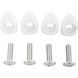 CORE UNION PRO M6 20mm Bindungsschrauben + Unterlegscheiben 4er Set white