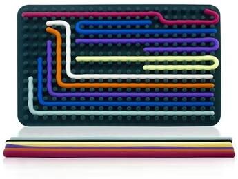 Inspired Finds Sensory Activity Busy Board For Kids Montessori Motor Skills Travel Toy dark Green