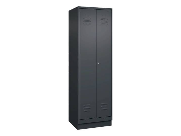 Aufbewahrungsspind C+P Classic PLUS, Anthrazit, mit Schlüssel, Neu Robust - ideal für Büro und Empfangsbereich