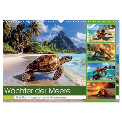 Wächter der Meere (Wandkalender 2027 DIN A3 quer), CALVENDO Monatskalender