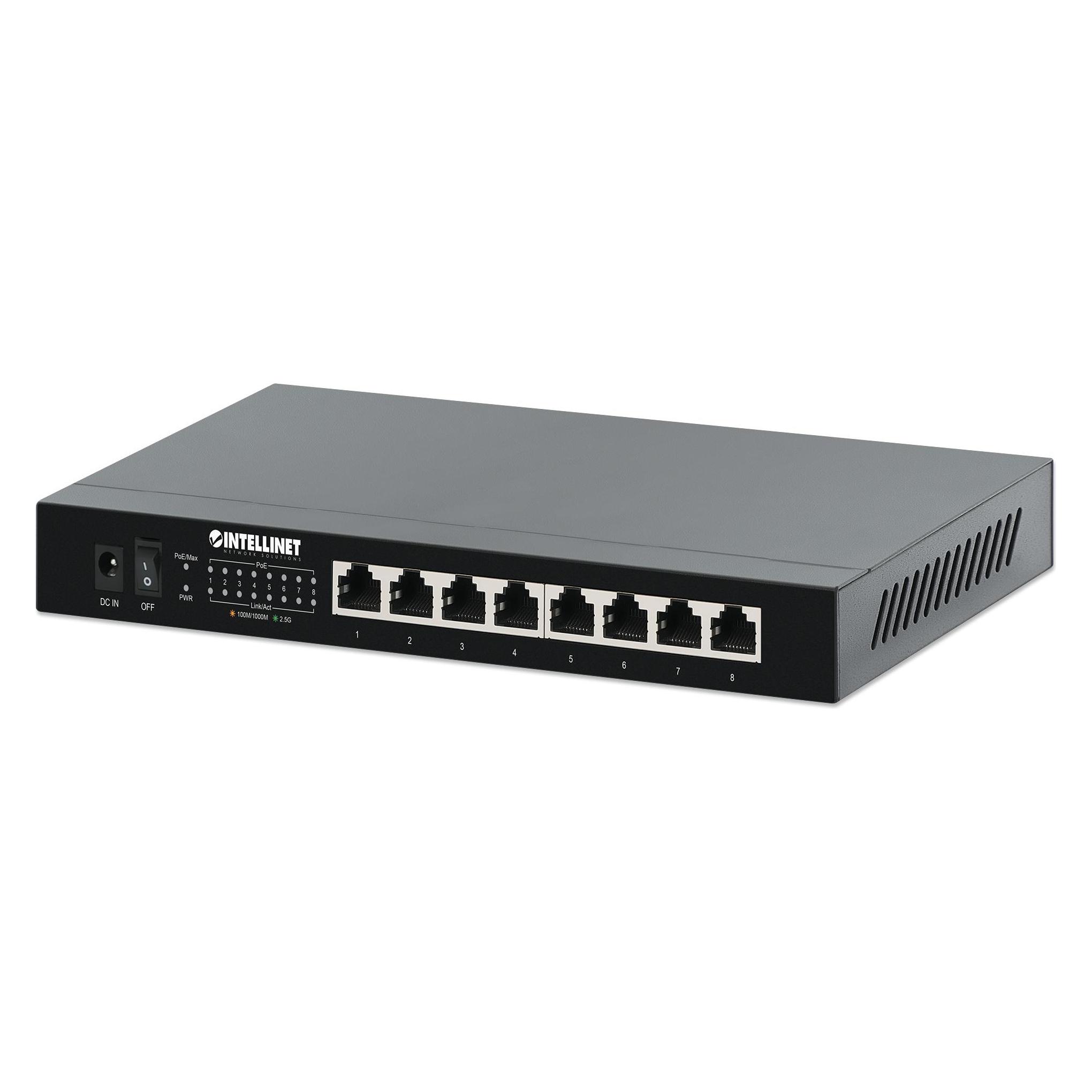 Intellinet 8-Port 2,5G Ethernet PoE+ Switch (8 Ports) (561938)
