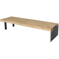 Décoshop26 - Esszimmerbank Umkleidebank im Industriestil aus Massivholz 200 cm Naturfinish 04_0005868 04_0005868