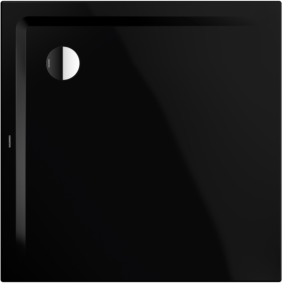 Kaldewei Superplan Duschwanne 384800013701 90x90x2,5cm, Perl-Effekt, schwarz