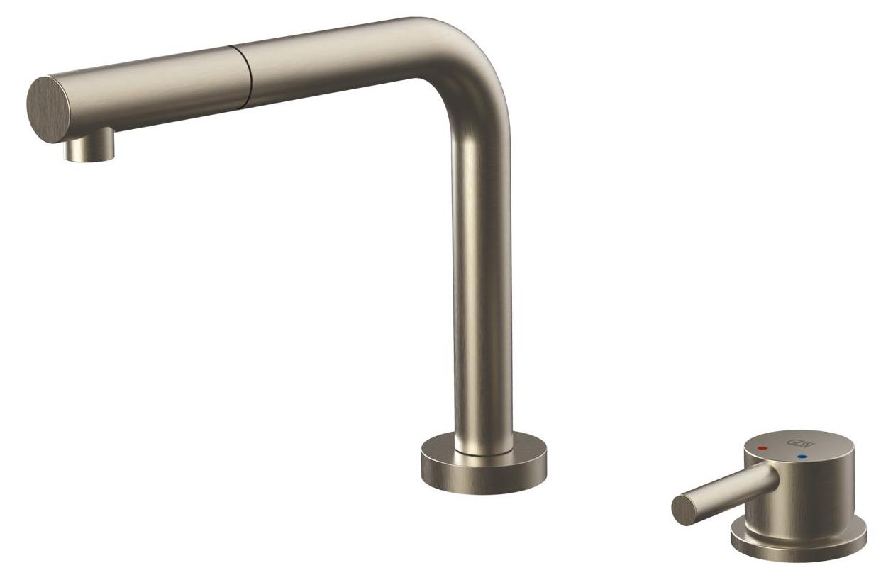 Gessi 50109, Ziehen, Nickel, Metall, Hebelgriffe, Einzelbild, 3/8"