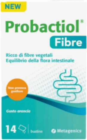 Probactiol Fibre 14 Bustine Gusto Arancia Integratore per il Benessere Intestinale