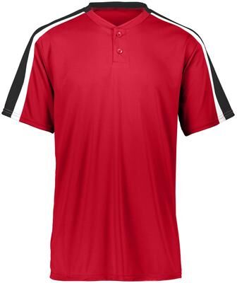 Augusta Sportswear 1557 Athletic Power Plus Jersey 2.0 T-Shirt in Red/Black/White size Large   Polyester