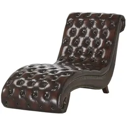 uno Liege  Chesterfield , braun , Maße (cm): B: 72 H: 95