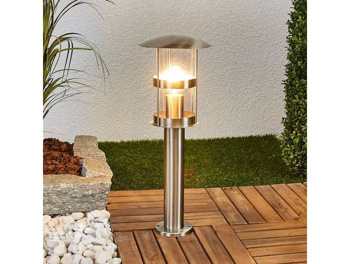 Noemi Gartenleuchte H50 Stainless Steel - Lindby - Terrasse - Modern - Metall - Einflammig