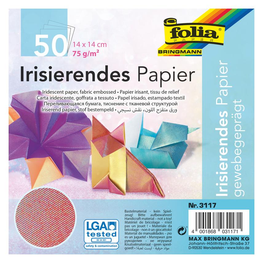 Folia Faltblätter Irisierend Gewebe (75 g/m², 50x) (3117)